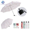 Fashion Aluminum Gift Windproof Umbrella/Compact 21 Inch Manual Open & 3 Folding Umbrella for Lady